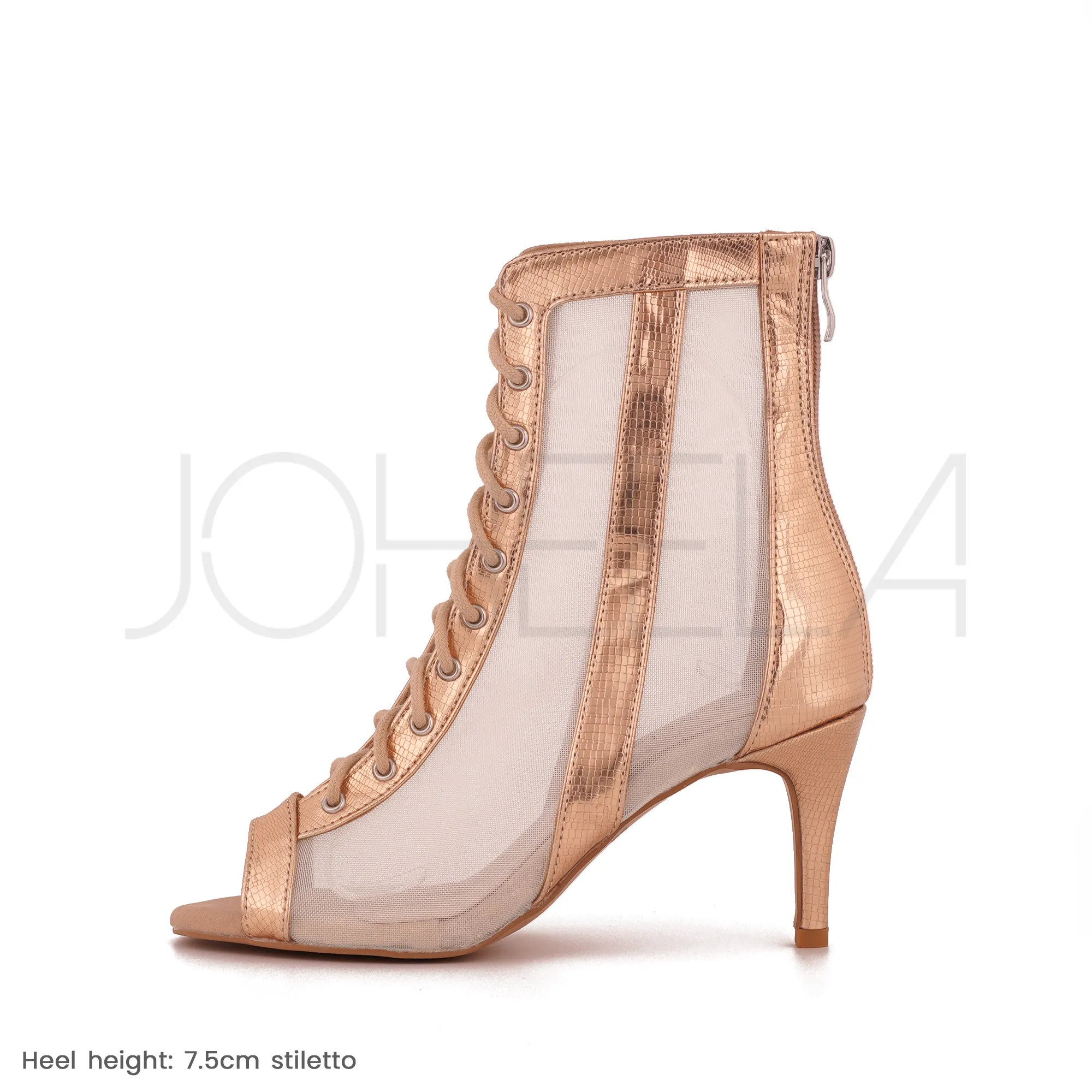 Lexie rose gold - Talons stilettos slim - Prête à expédier