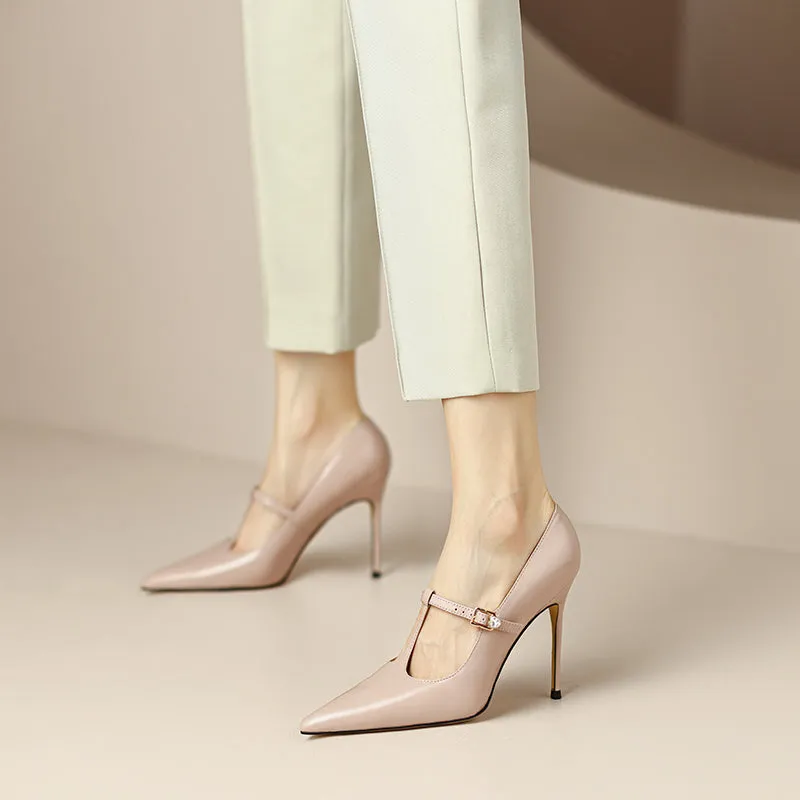 Maria T Strap Pink Stilettos