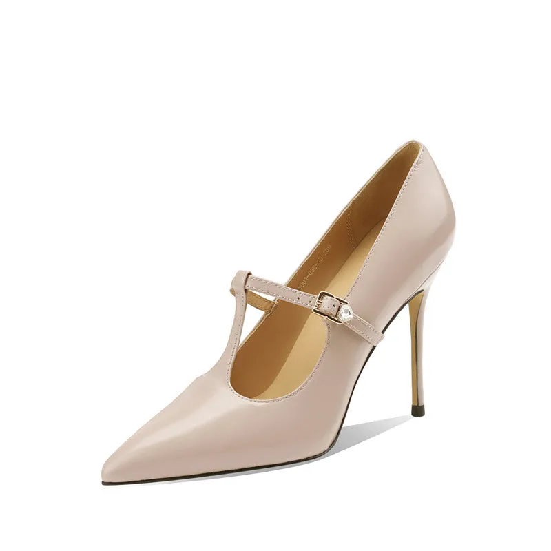 Maria T Strap Pink Stilettos