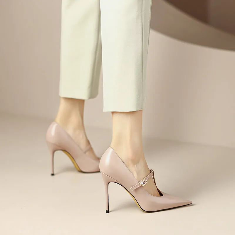 Maria T Strap Pink Stilettos
