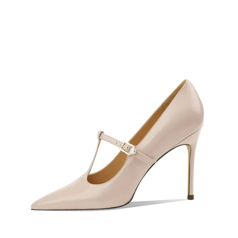 Maria T Strap Pink Stilettos
