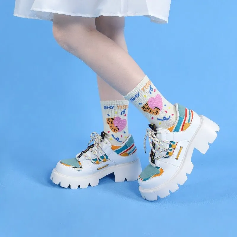 Memphis Retro Aesthetic Platform Shoes