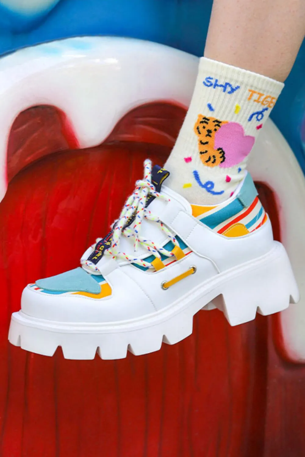 Memphis Retro Aesthetic Platform Shoes