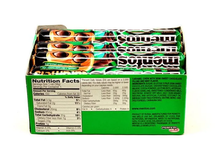 Mentos Caramels Mint Dark Chocolate