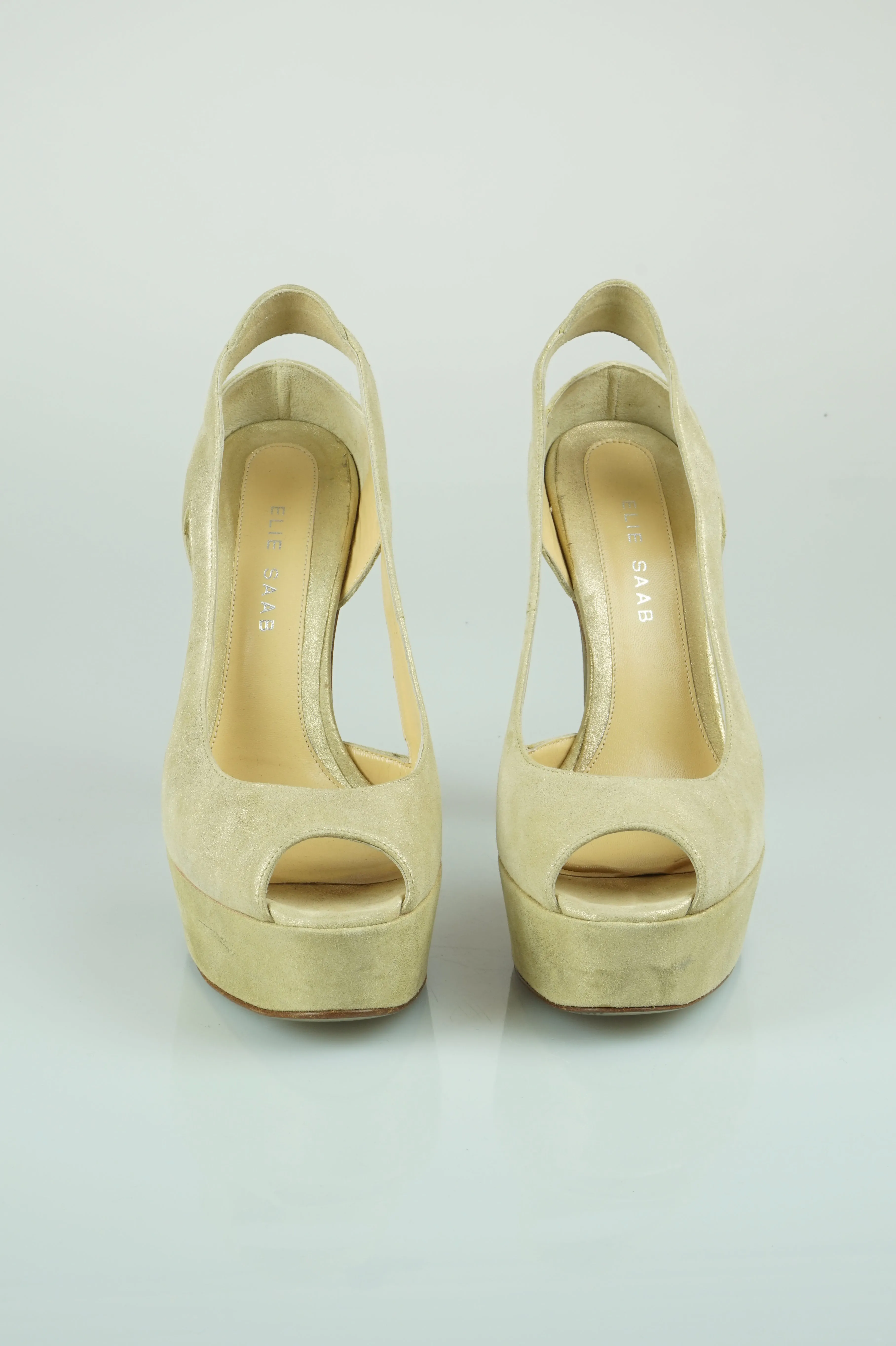 Metallic gold platforms