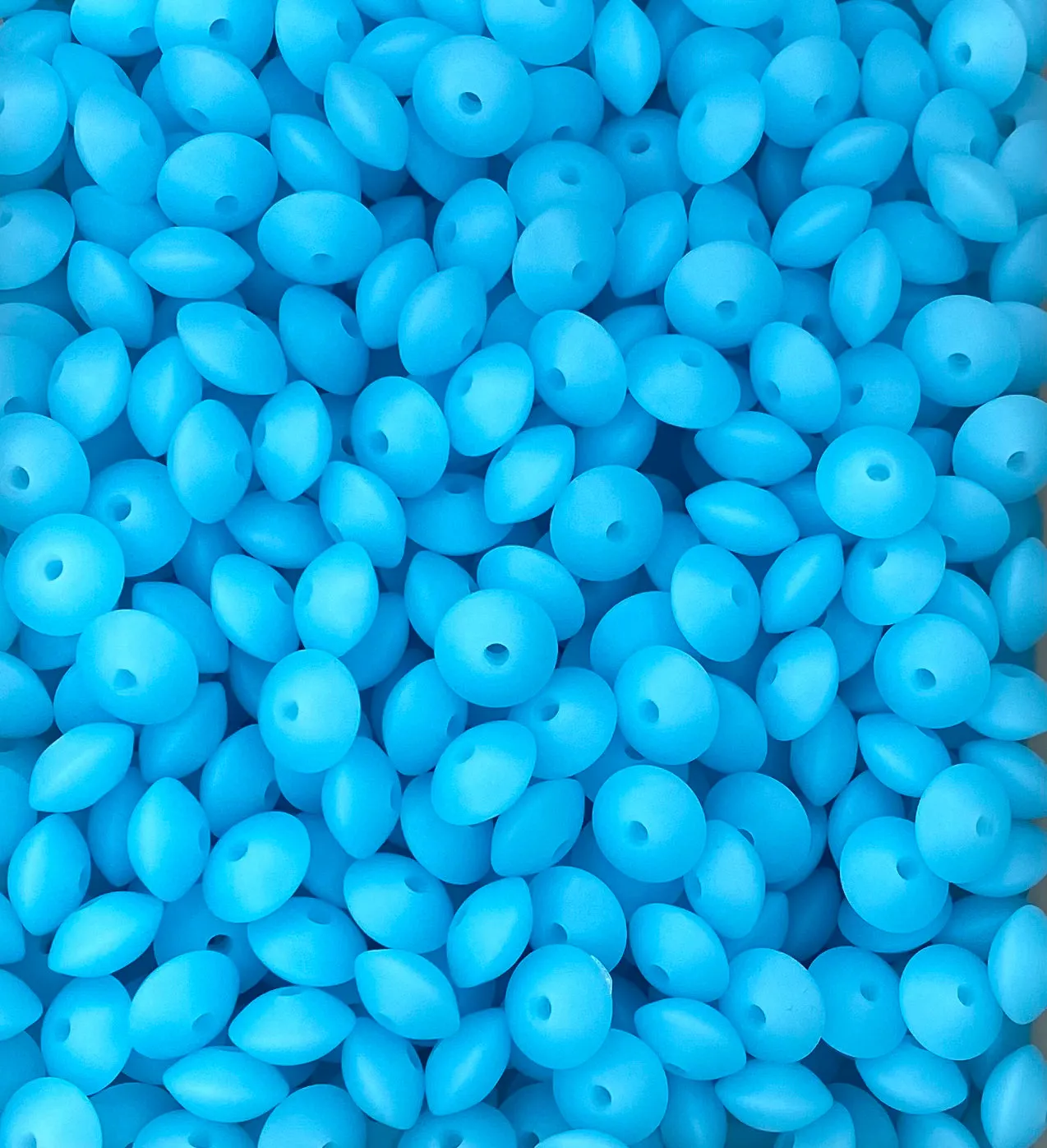 Neon Blue Glow 12mm Lentil