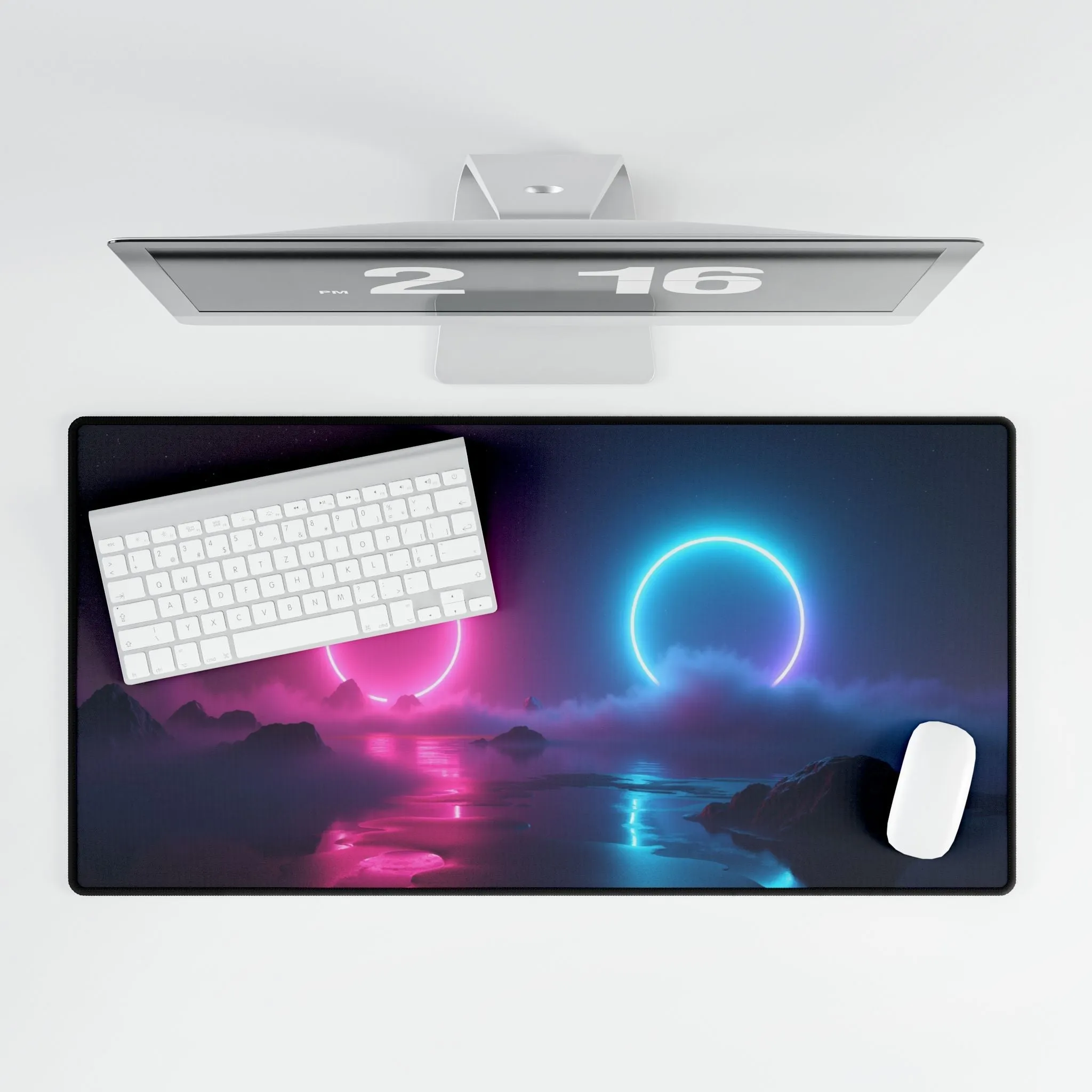 Neon Glow Mouse Pad - Futuristic Gaming or Office Decor