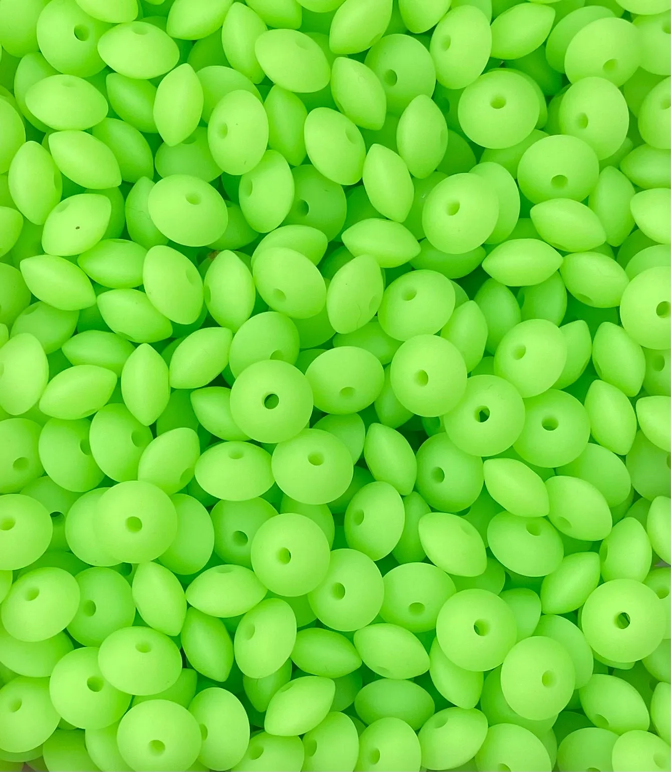 Neon Green Glow 12mm Lentil