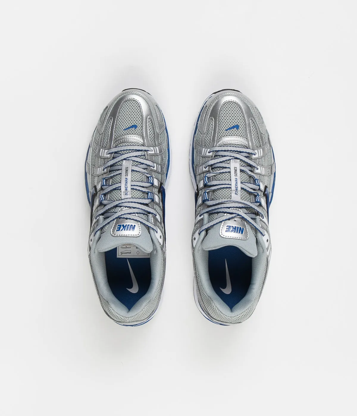 Nike P-6000 Shoes - Metallic Silver / Team Royal - White - Black