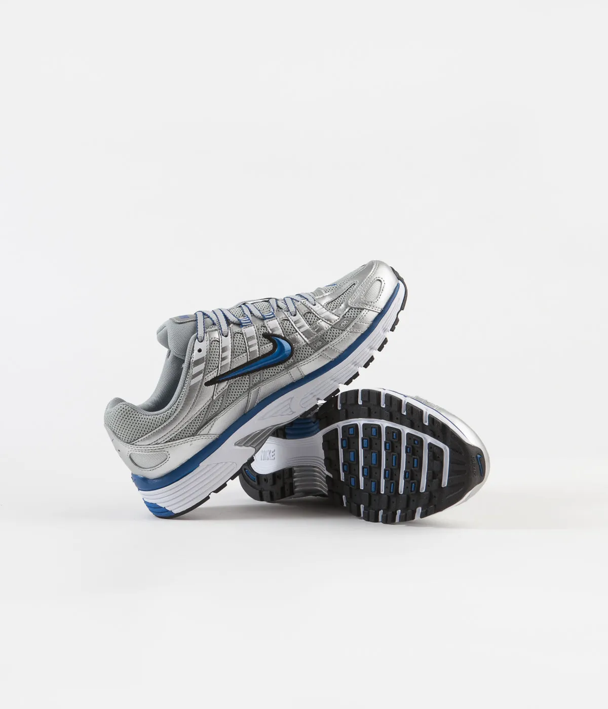 Nike P-6000 Shoes - Metallic Silver / Team Royal - White - Black