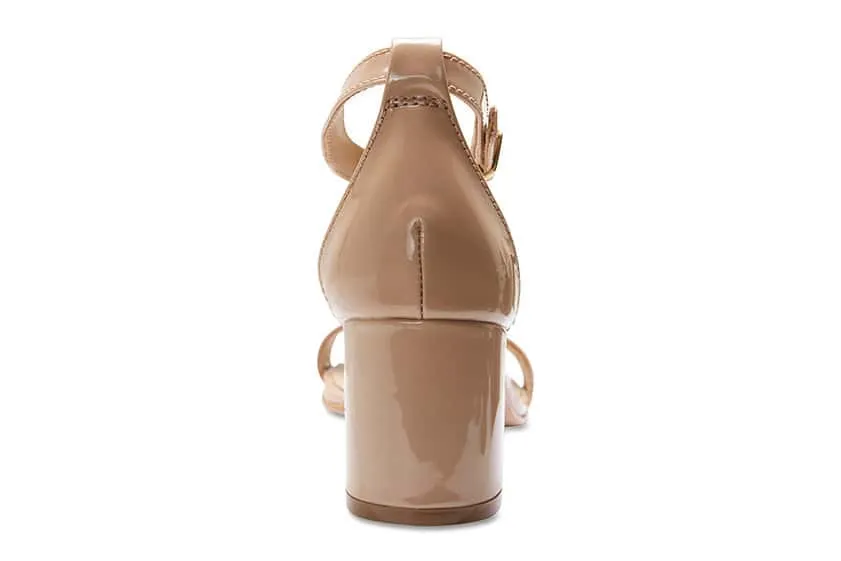 Parade Heel in Nude Patent
