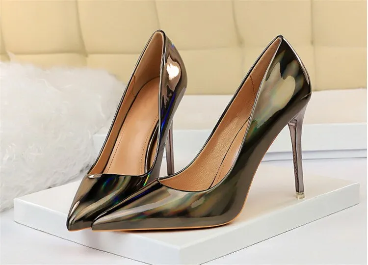Pre Order:  Glossy Pointed Toes Stilettos
