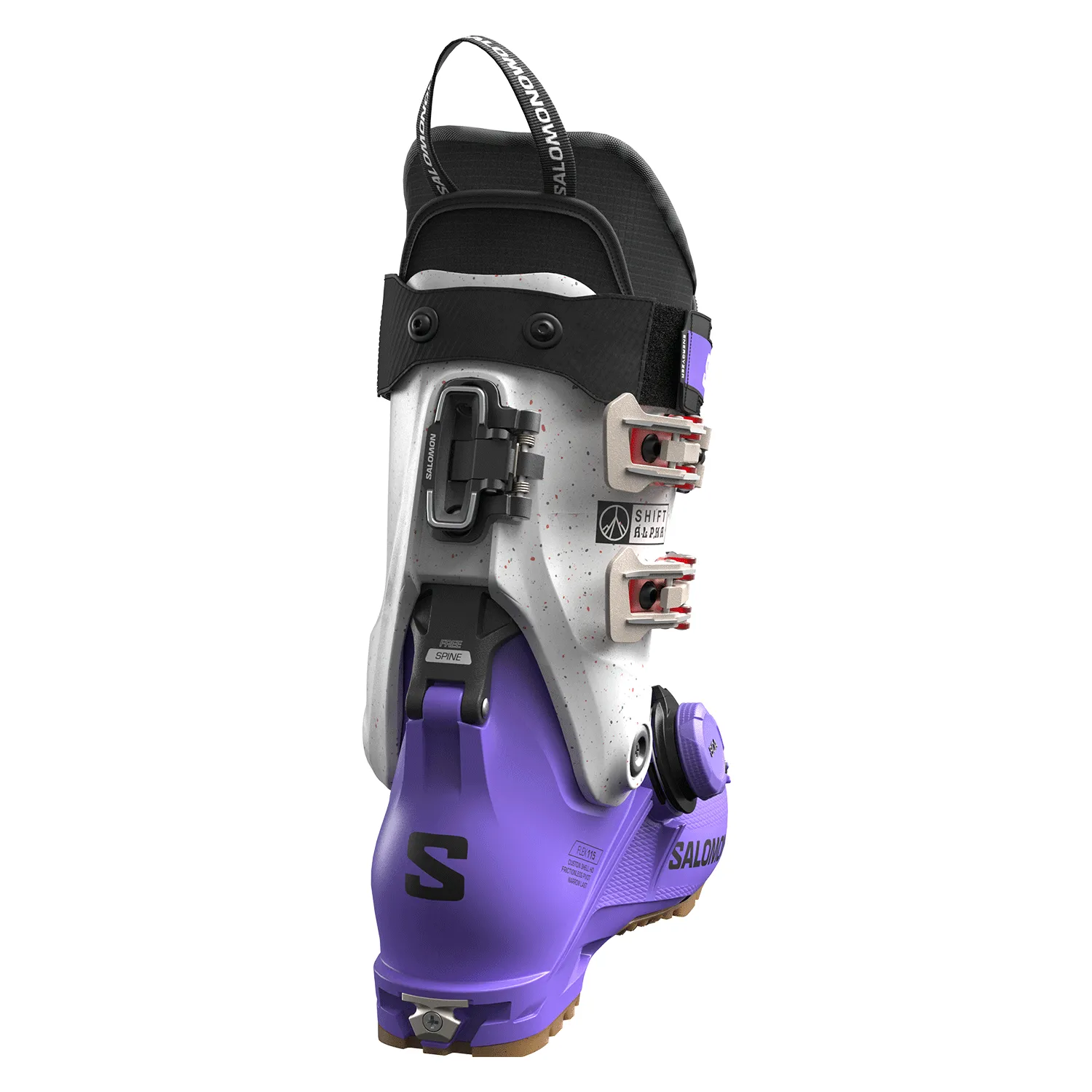 Salomon Women's Shift Alpha Boa 115 Ski Boot 2025 Ultra Violet/Black