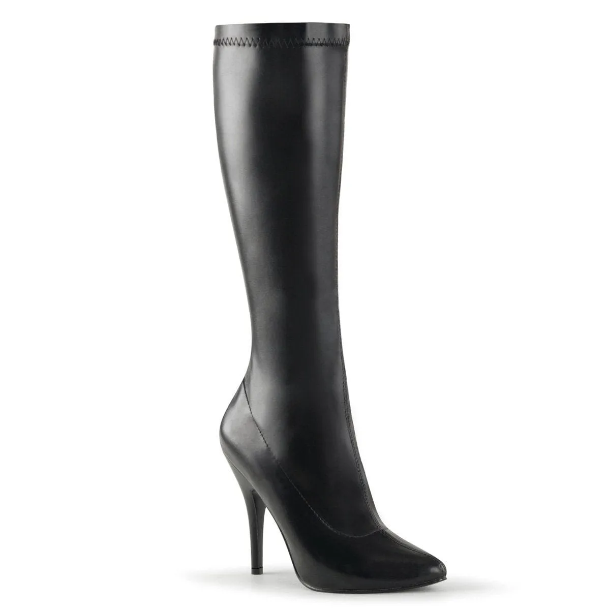 SEDUCE-2000 Black Stretch Faux Leather