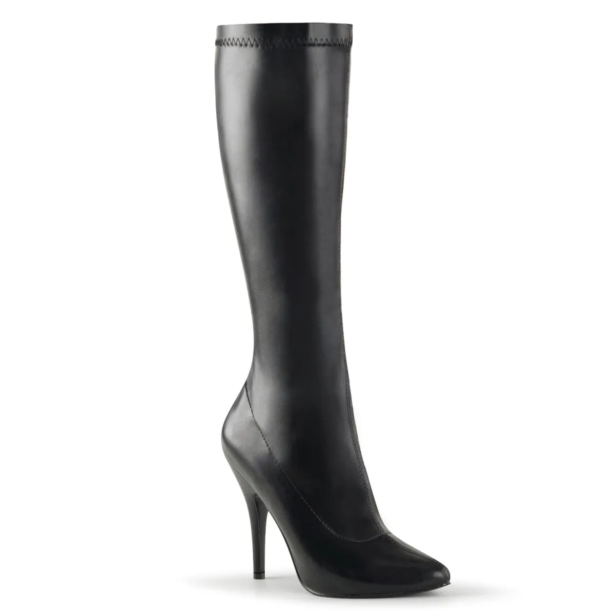 SEDUCE-2000 Black Stretch Faux Leather