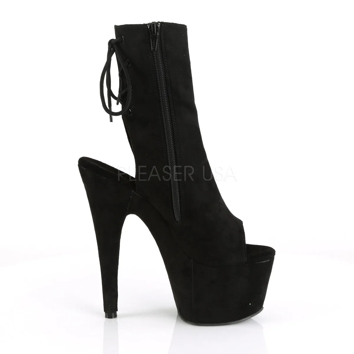 Sexy and Know It Black Faux Suede Boots