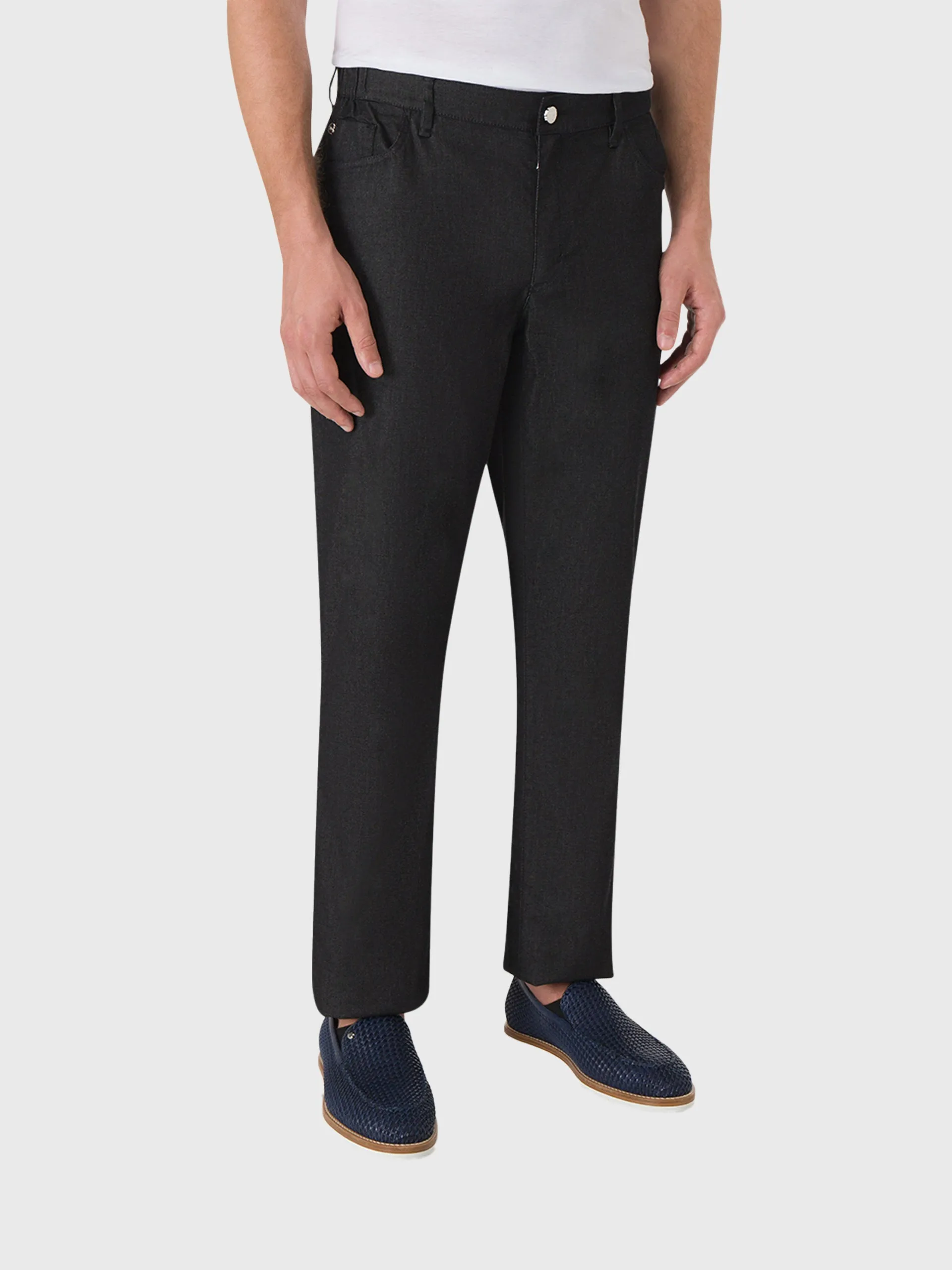 Slim Fit Jeans with Vertical Patch