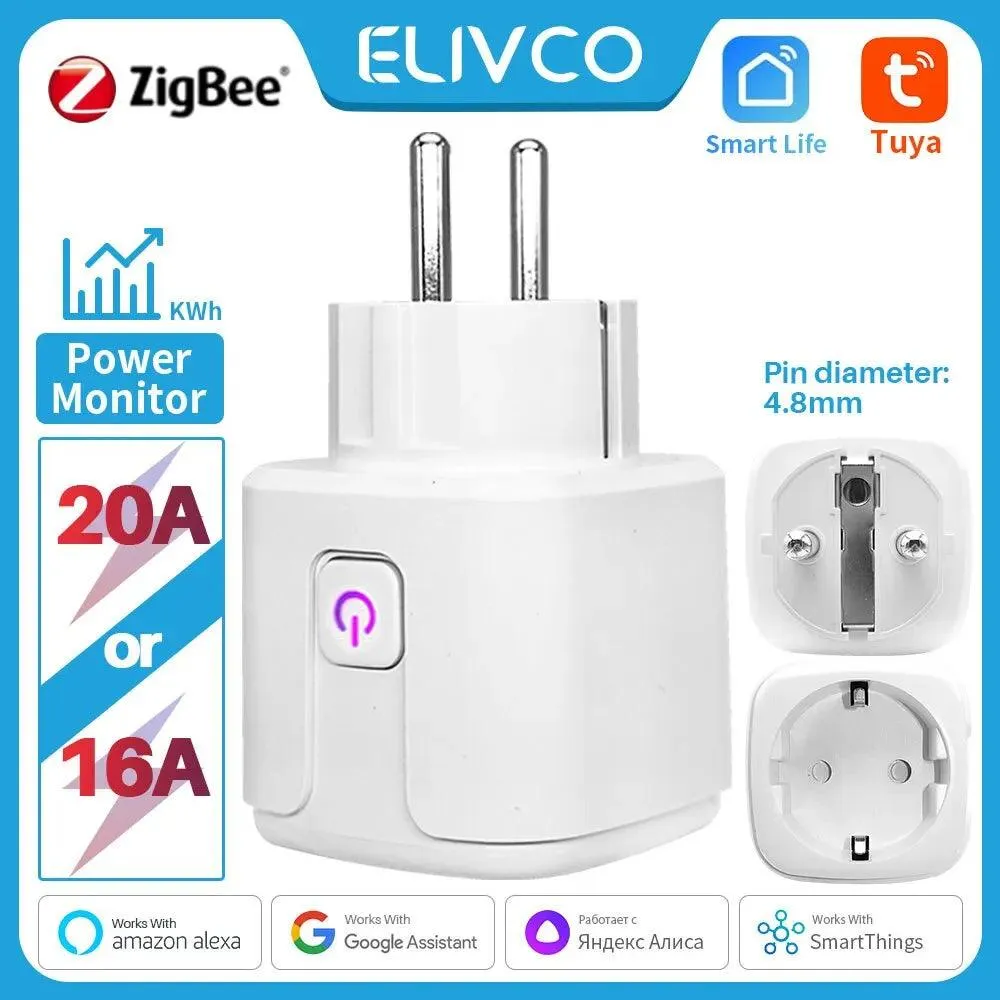 Smart Zigbee Plug: Energy Monitoring & Voice Control for Smart Homes
