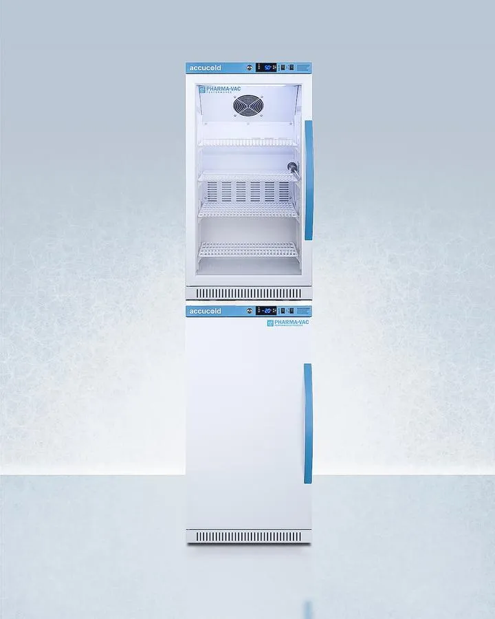 Summit ARG31PVBIADAAFZ2PVBIADASTACKLHD 20" Wide Performance Series All-refrigerator/all-freezer Combination