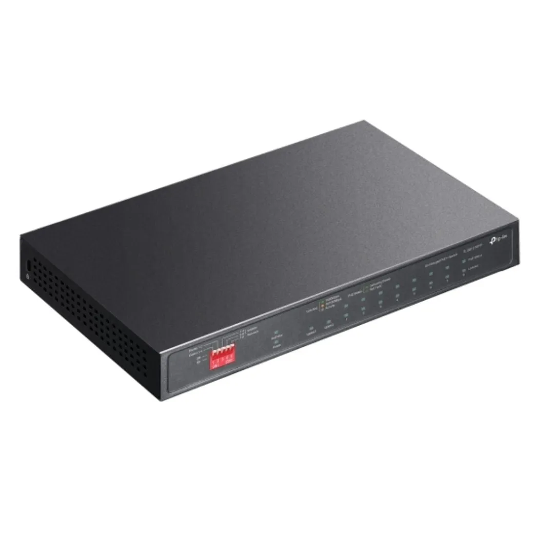 TP-Link TL-SG1210PP 10-Port Gigabit Desktop Switch with 6-Port PoE  and 2-Port PoE  