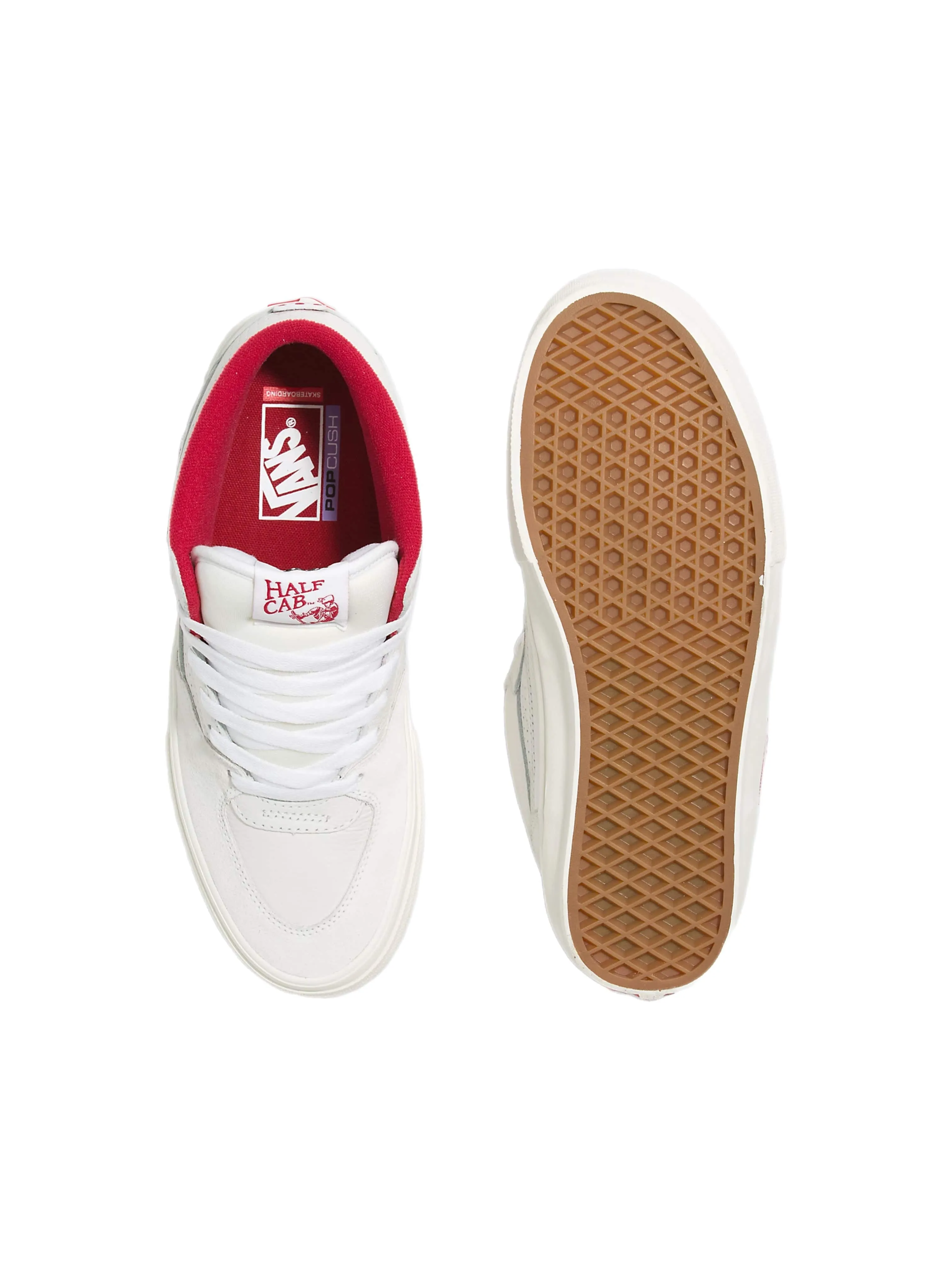 Vans Skate Half Cab - ( Vintage Sport ) White / Red