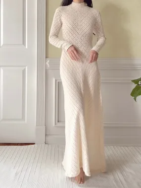 Vintage Crystal Knit Dress - XS