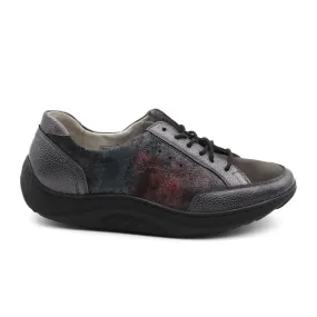 Waldlaufer Beatrice 502027 Lace Up (Women) - Dark Grey Combi