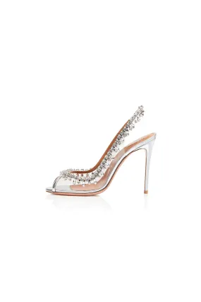 Wedding Shoes Peep Toe Stiletto Heel With Rhinestone Ankle Strap