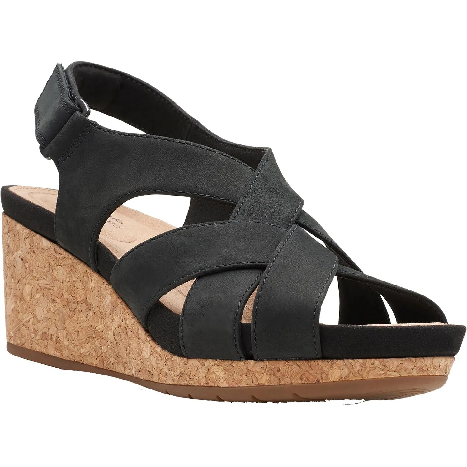Women's Clarks Un Capri Step Black Nubuck