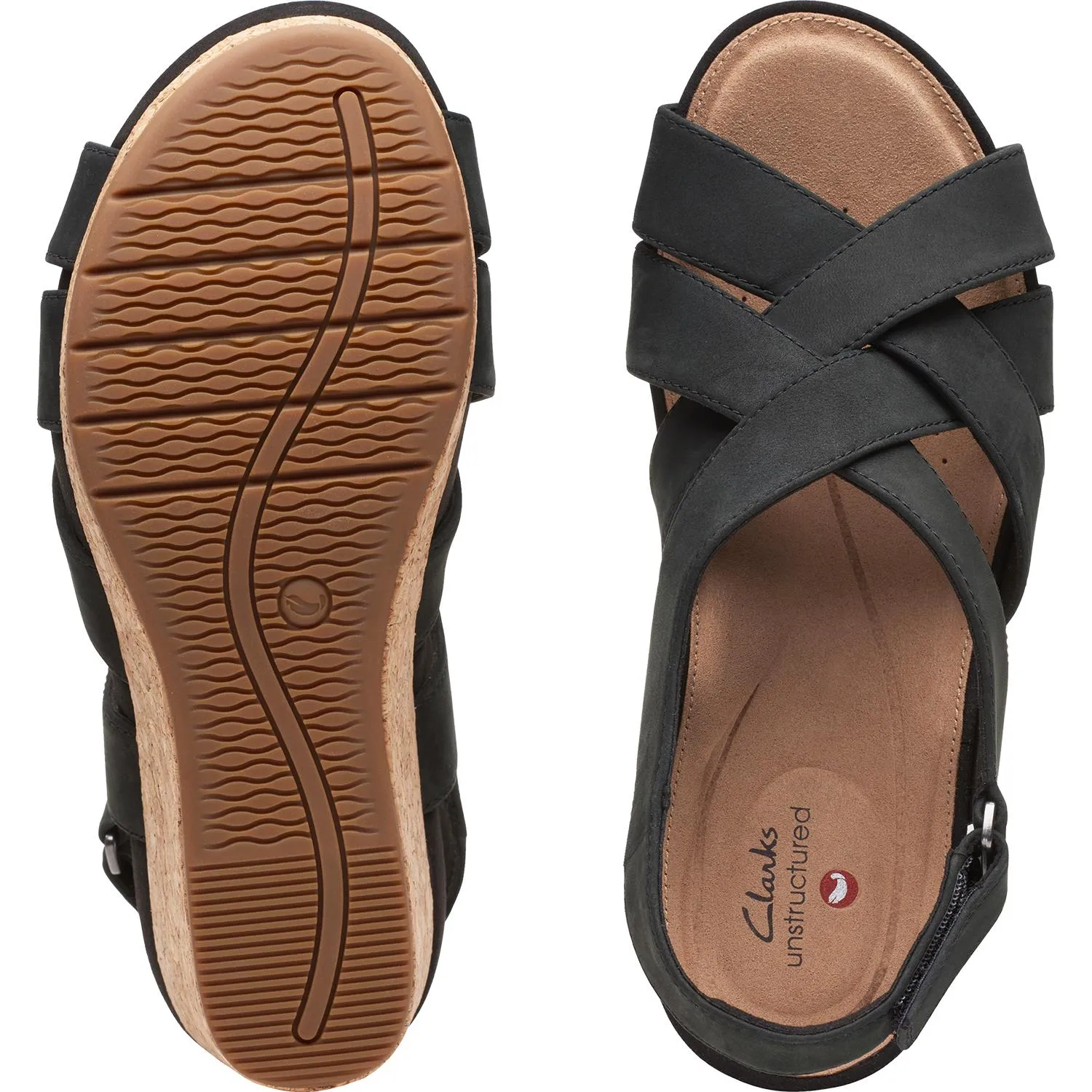 Women's Clarks Un Capri Step Black Nubuck