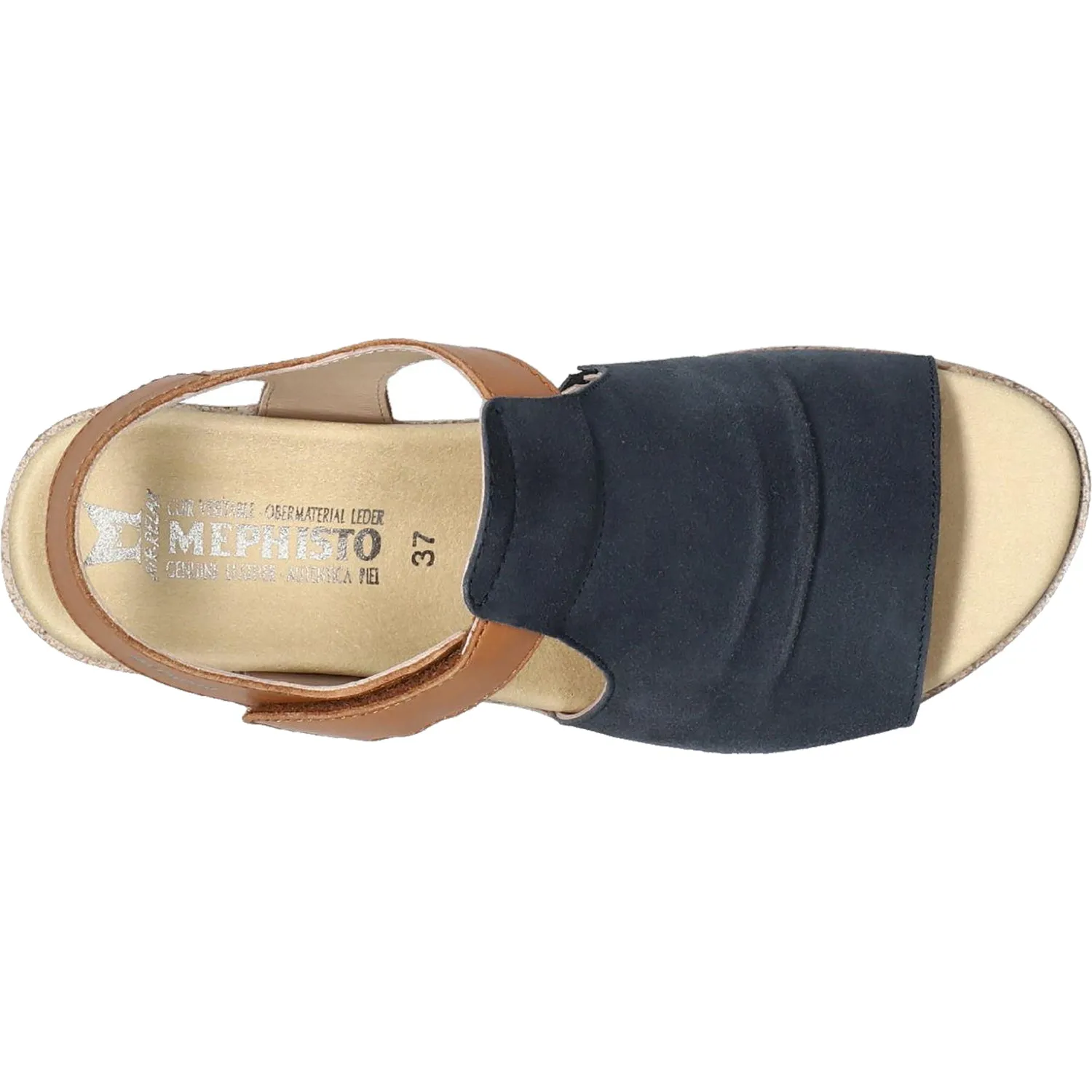Women's Mephisto Galiane Jeans Blue Leather/Suede