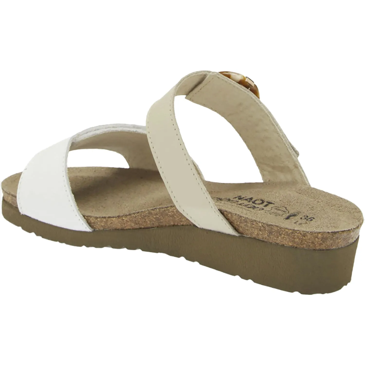 Women's Naot Anabel Soft White Leather/Soft Ivory Leather