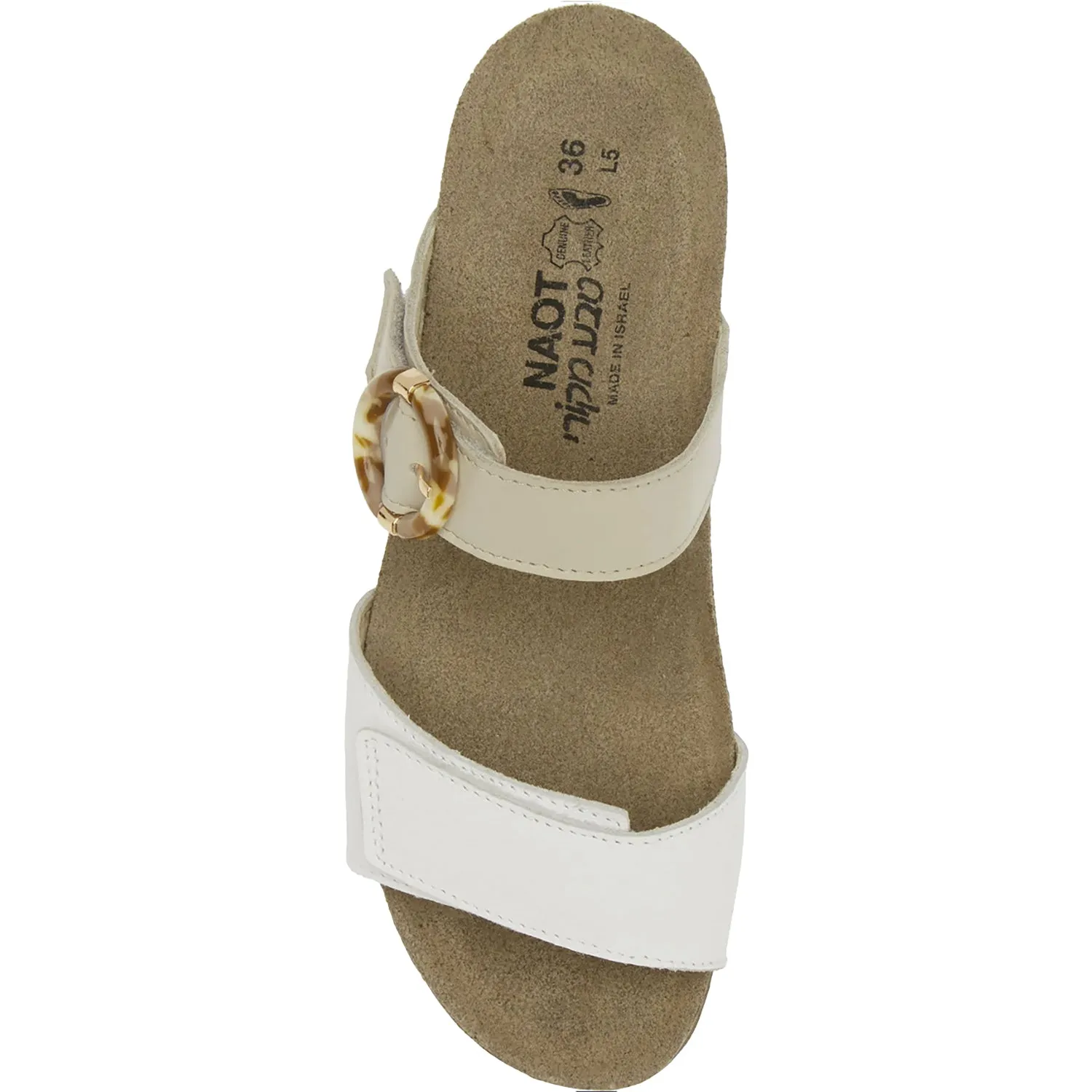 Women's Naot Anabel Soft White Leather/Soft Ivory Leather