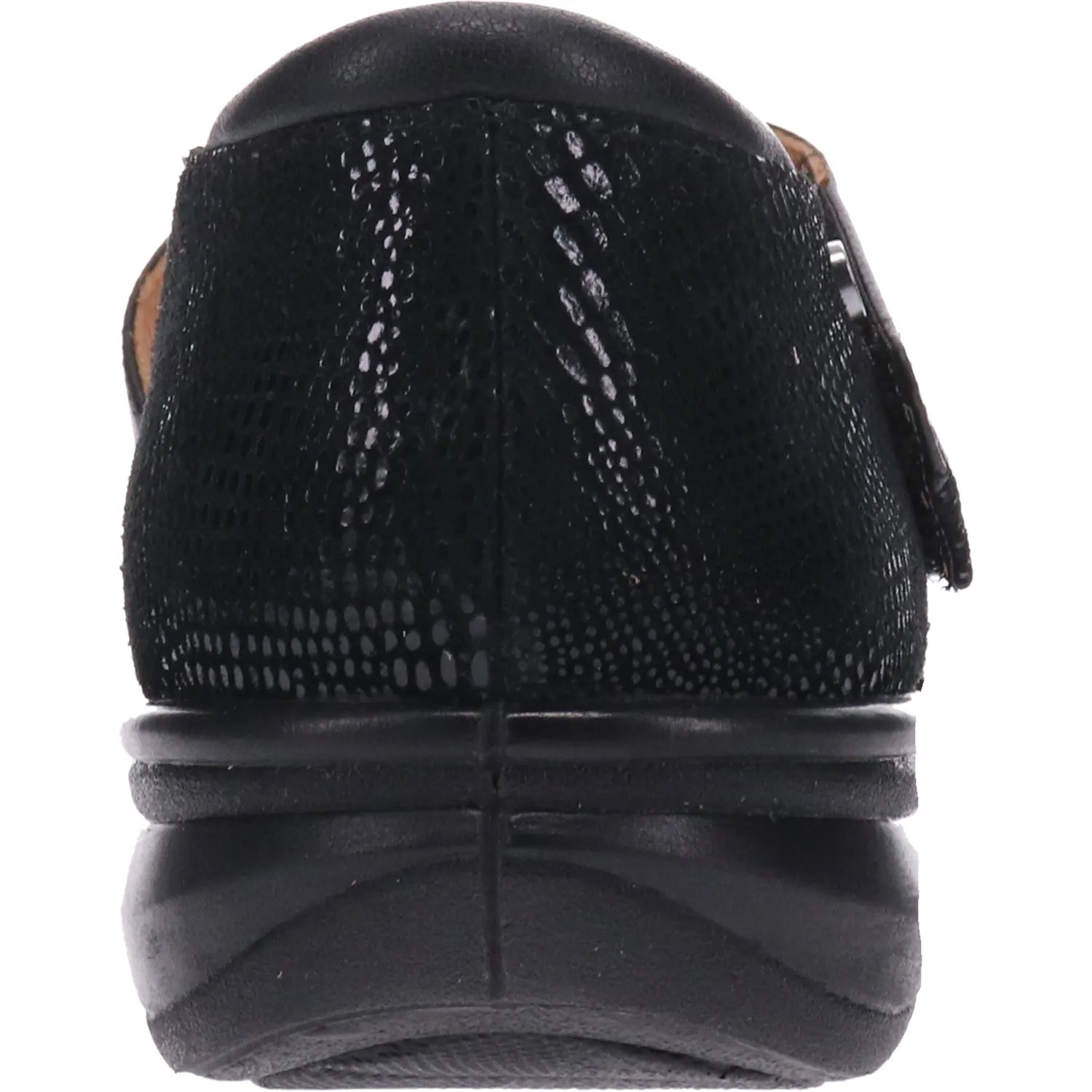 Women's Revere Mauritius Black Lizard Leather