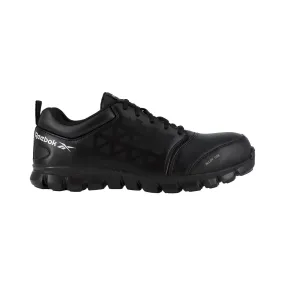 Women's Sublite Cushion Alloy-Toe Athletic Leather Work Shoe Black