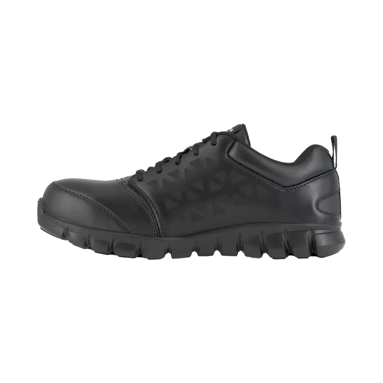 Women's Sublite Cushion Alloy-Toe Athletic Leather Work Shoe Black