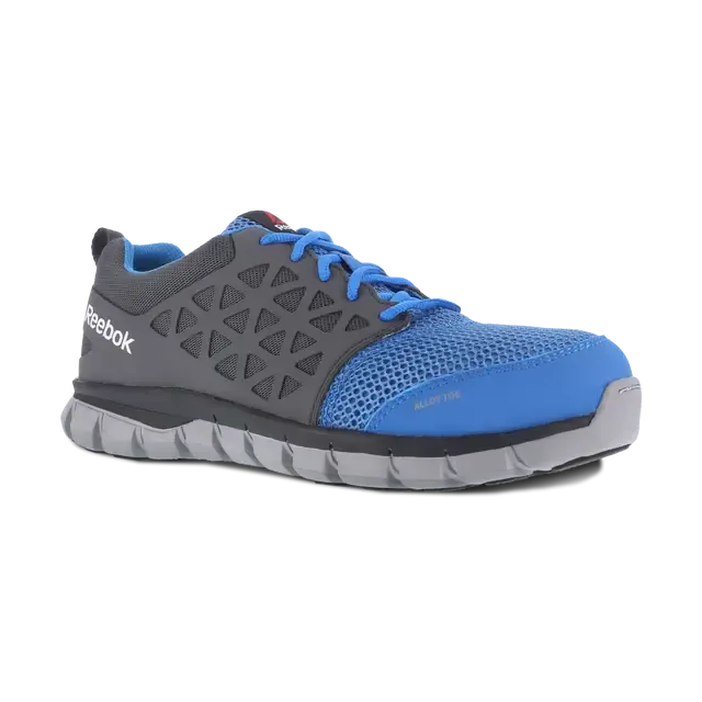 Women's Sublite Cushion Alloy-Toe Athletic Work Shoe Grey/Blue